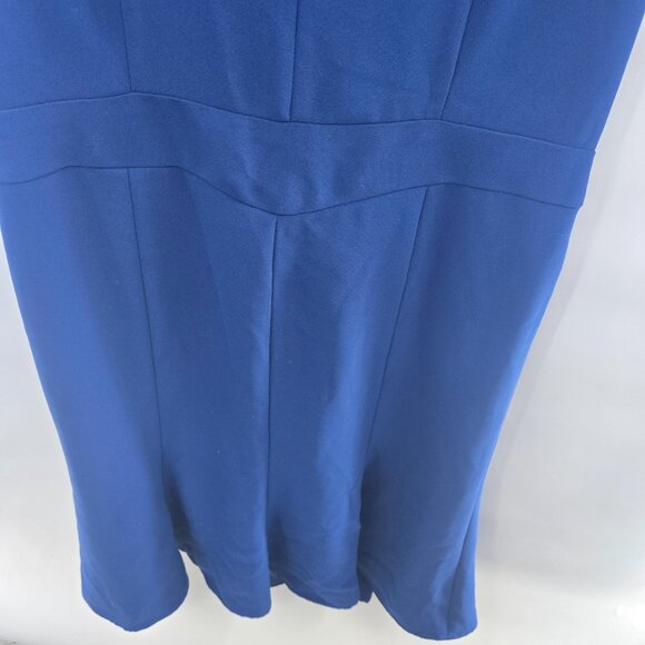 Pendelton Blue Midi Dress Fit and Flare Lined Midi Dress Size 8 - Picture 5 of 13